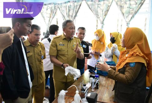 Satgas Pangan OKI Pantau Stok dan Keamanan Pangan di Pasar Tradisional. Foto : viralsumsel.com/fir