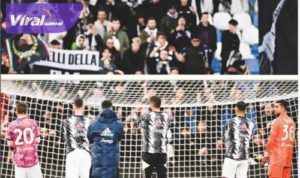 Para pemain Juventus aplaus kepada supporter usai laga kontra Sassuolo. Foto : igjuventus