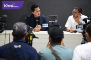 Ketua Umum PSSI Erick Thohir bakal bersih-bersih jelang Liga 1 bergulir 1 Juli 2023. Foto : pssi
