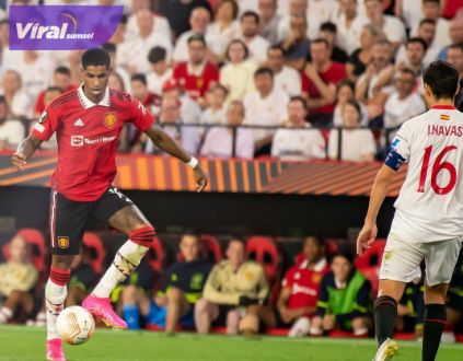 Pertandingan Manchester United vs Shevilla. Foto : igmu
