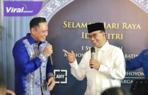 Anies Baswedan Capres 2024 silaturahmi ke rumah Ketua Umum Partai Demokrat AHY. Foto : viralsumsel.com/her