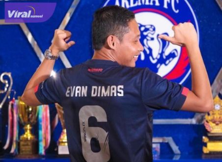 Gelandang Arema FC Evan Dimas Darmono. Foto : igevandims