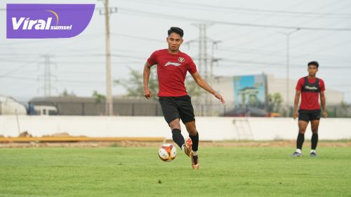 Marselino Ferdinan pemain Timnas Indonesia U-22 siap tempur hadapi Filipina di ajang SEA Games 2023. Foto : pssi