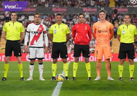 Pertandingan Rayo Vallecano vs Barcelona. Foto : igvallecano