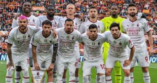 Starting eleven AC Milan vs AS Roma di ajang Liga Italia. Foto : igmilan