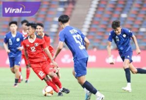 Bek kiri Pratama Arhan pada pertandingan Timnas Indonesia vs Filipina di ajang SEA Games 2023. Foto : pssi