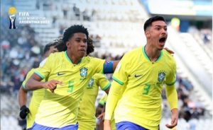 Tim Nasional (Timnas) U-20 Brasil melaju ke 16 Besar Piala Dunia U-20 2023 Argentina. Foto : igfifa