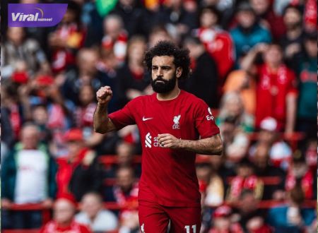 Penyerang andalan Liverpool asal Mesir, Mohamed Salah selebrasi usai cetak gol ke gawang Tottenham Hotspur. Foto : igliverpool