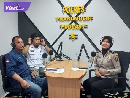 Polres Prabumulih Gelar Podcast Bersama PWI dan SMSI Prabumulih. Foto : viralsumsel.com/mal