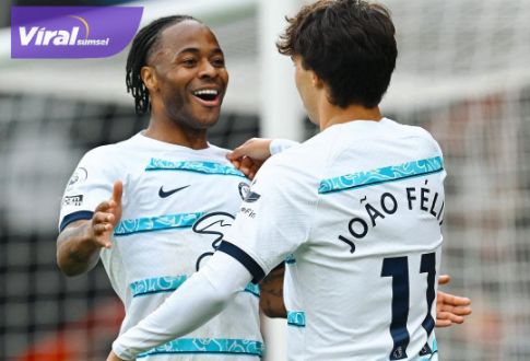 Pemain Chelsea selebrasi usai cetak gol ke gawang AFC Bournemouth. Foto : igchelsea