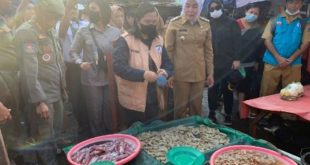Fitrianti Agustinda Wakil Walikota Palembang Sidak Pasar 26 Ilir Bersama BBPOM. Foto : viralsumsel.com/nto