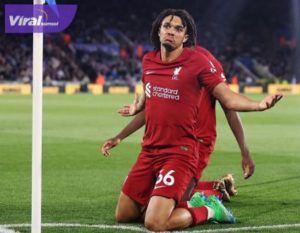 Pertandingan Leicester City vs Liverpool. Foto : igliverpool