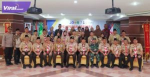 Pj Sekda Muba Lepas Kontingen Kwartir Cabang Gerakan Pramuka RAIDA Sumsel Ke-VIII. Foto : viralsumsel.com/dev