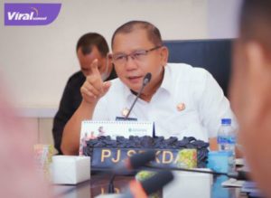 Pj Sekda Muba Musni Wijaya rapat Regsosek di Ruang Rapat Sekda Muba, Rabu (17/5/2023). Foto : viralsumsel.com/dev