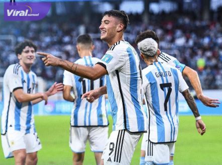 Timnas Argentina U-20 melaju ke babak 16 besar Piala Dunia U-20. Foto : igfifa