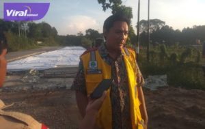 PPK 3.3 Balai Besar Pelaksana Jalan Nasional (BBPJN) V Wilayah Sumsel, Surya Perdana. Foto : viralsumsel.com/mal