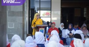 Amaliah Sobli Launching Sistem Informasi Pengukuran Kebugaran di Sumsel. Foto : viralsumsel.com/nto