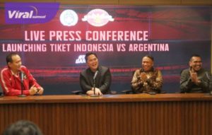 Tiket Indonesia vs Argentina Bisa Mulai Dibeli 5 Juni 2023. Foto : pssi