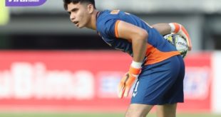Borneo FC Samarinda pulangkan penjaga gawang Nadeo Arga Winata. Foto : lib