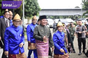 Gubernur Sumsel H Herman Deru dalam rangka memperingati hari jadi ke-16 Kabupaten Empat Lawang di Gedung DPRD Kab Empat Lawang, Rabu (3/5) pagi. Foto : viralsumsel.com/nto