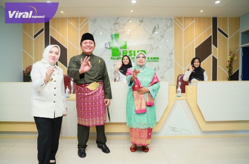 Gubernur Sumsel H Herman Deru meresmikan pembangunan Rumah Sakit Pangeran Moehammad Amin yang berada di Kabupaten Musi Rawas (MURA), Rabu (3/5/2023). Foto : viralsumsel.com/nto