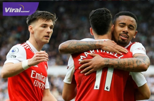 Martin Odegaard gelandang serang Arsenal selebrasi usai cetak gol ke gawang Necastle United. Foto : igarsenal Martin Odegaard gelandang serang Arsenal selebrasi usai cetak gol ke gawang Necastle United. Foto : igarsenal