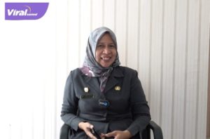 Kepala BPS OKI, Anugrahani Prasetyo, S.ST, M. Si merilis angka kemiskinan kabupaten kota. Foto : viralsumsel.com/fir
