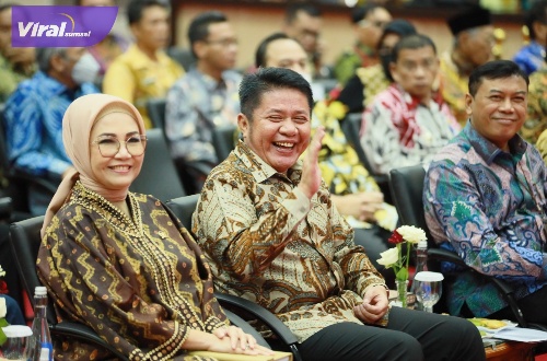 Gubernur Sumsel H Herman Deru saat buka Rakor Program Pemberantasan Korupsi Terintegrasi Wilayah Sumsel di Auditorium Bina Praja Pemprov Sumsel, Kamis (11/5/2023). Foto : viralsumsel.com/nto 