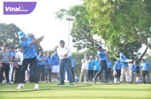Wagub Mawardi Yahya buka Golf Open Tournamen Jadi Ajang Eratkan Silahturahmi Pegolf. Foto : viralsumsel.com/nto