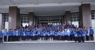 upacara Hari Ulang Tahun Otonomi Daerah yang ke - XXVII pada pukul 07:00 WIB, di Kantor Pemerintah Kota, Sabtu 29 April 2023.. Foto : viralsumsel.com/mal