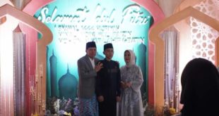 Open house dalam rangka Idul Fitri 1444 H di Rumah Dinas Walikota di tuan rumahi oleh Bapak Walikota Prabumulih, Ir. H. Ridho Yahya, MM dan keluarga. Foto : viralsumsel.com/mal