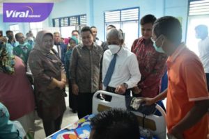 Kegiatan bhakti sosial kesehatan dan launching program Perahu Desa di Kayuagung, Sabtu, (3/6/2023). Foto : viralsumsel.com/fir