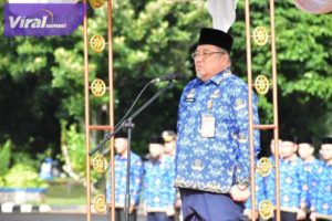 Purna Tugas, Sekda H Husin Titip Sejumlah Pesan ke ASN OKI. Foto : viralsumsel.com/fir