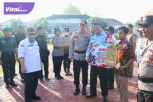 Kelurahan Ngulak Sanga Desa Raih Juara 1 Lomba Satkamling Tingkat Polres Muba. Foto : viralsumsel.com/dev