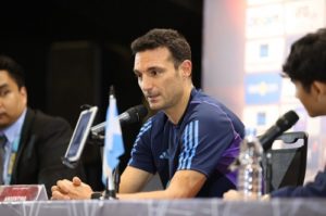 Pelatih Timnas Argentina Scaloni. Foto : pssi
