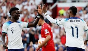Inggris Bantai Makedonia Utara dengan skor 7-0. Foto : ig