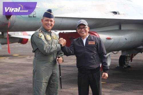 Sekda Sumsel SA Supriono Jadi Warga Kehormatan Lanud SMH. Foto : viralsumsel.com/win