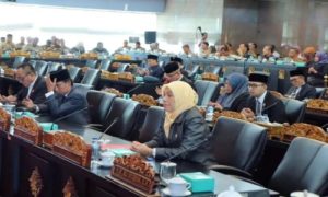 Suasana Rapat Paripurna DPRD Kota Palembang Ke 12 Masa Persidangan II Tahun 2023. Foto : Viralsumsel