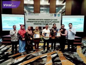 Dorong UHC, Kades dan Perangkat Desa di OKI dijamin JKN. Foto : viralsumsel.com/fir