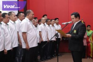 43 Pengurus Resmi Dilantik, Musni Wijaya Jadi Ketua Umum PBSI Muba. Foto : viralsumsel.com/dev
