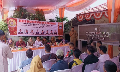 Anggota DPRD Kota Palembang Dapil 6 di Kelurahan Silaberanti Kecamatan Jakabaring 