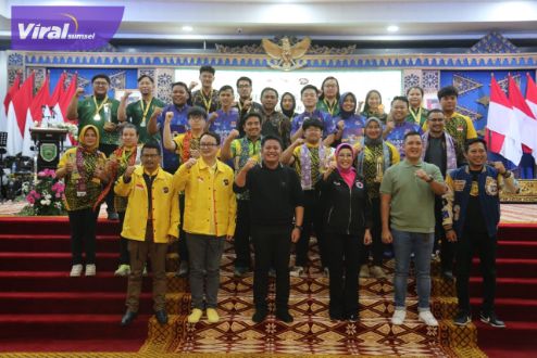 Farewell Party Kejurnas Leanpuri Cup 2023 dan Babak Kualifikasi PON XXI Aceh- Sumatera Utara 2023 bertempat di Griya Agung Palembang, Minggu (30/7/2023) malam. Foto : viralsumsel.com/win
