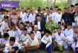 Bupati OKI H Iskandar SE Inisiasi Pembangunan Asrama Santri Asal OKI. Foto : viralsumsel.com/fir