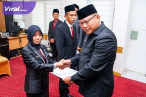 Pj Sekda Lantik Pejabat Administrasi di Lingkungan Pemkab Muba. Foto : viralsumsel.com/dev
