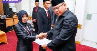 Pj Sekda Lantik Pejabat Administrasi di Lingkungan Pemkab Muba. Foto : viralsumsel.com/dev