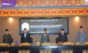 PJ Walikota Palembang dan Seluruh Pimpinan DPRD Kota Palembang Ikuti Rapat Paripurna DPRD Kota Palembang