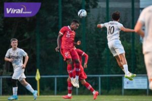 Timnas Indonesia U-17 pada uji coba perdana, Rabu (27/9/2023) kalah tipis 0-1 dari TSV Meerbusch U-17, di lapangan TSV Meerbusch e.V. Foto : pssi