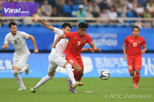 Timnas Sepak Bola Indonesia Gugur di Babak 16 Besar Asian Games. Foto : ist