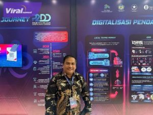 Kepala Dinas Kominfo Kabupaten Muba Herryandi Sinulingga AP menghadiri Rakornas P2DD 2023 di Grand Sahid Jaya jalan Jend Sudirman Kav 86 Jakarta, Selasa (03/10/2023). Foto : viralsumsel.com/dev