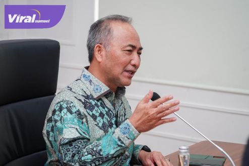 Pj Bupati Muba Apriyadi Mahmud di Kantor Perwakilan Musi Banyuasin di Palembang, Rabu (4/10/2023). Foto : viralsumsel.com/dev